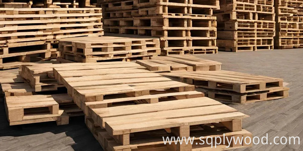 4-Way 1200× 1000mm High Load Mdi Glue Compressed Wood Pallet for Package
